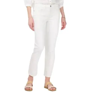 LC Lauren Conrad Womens White Mid Rise Boyfriend Straight Leg Jeans Sz 8 NWT