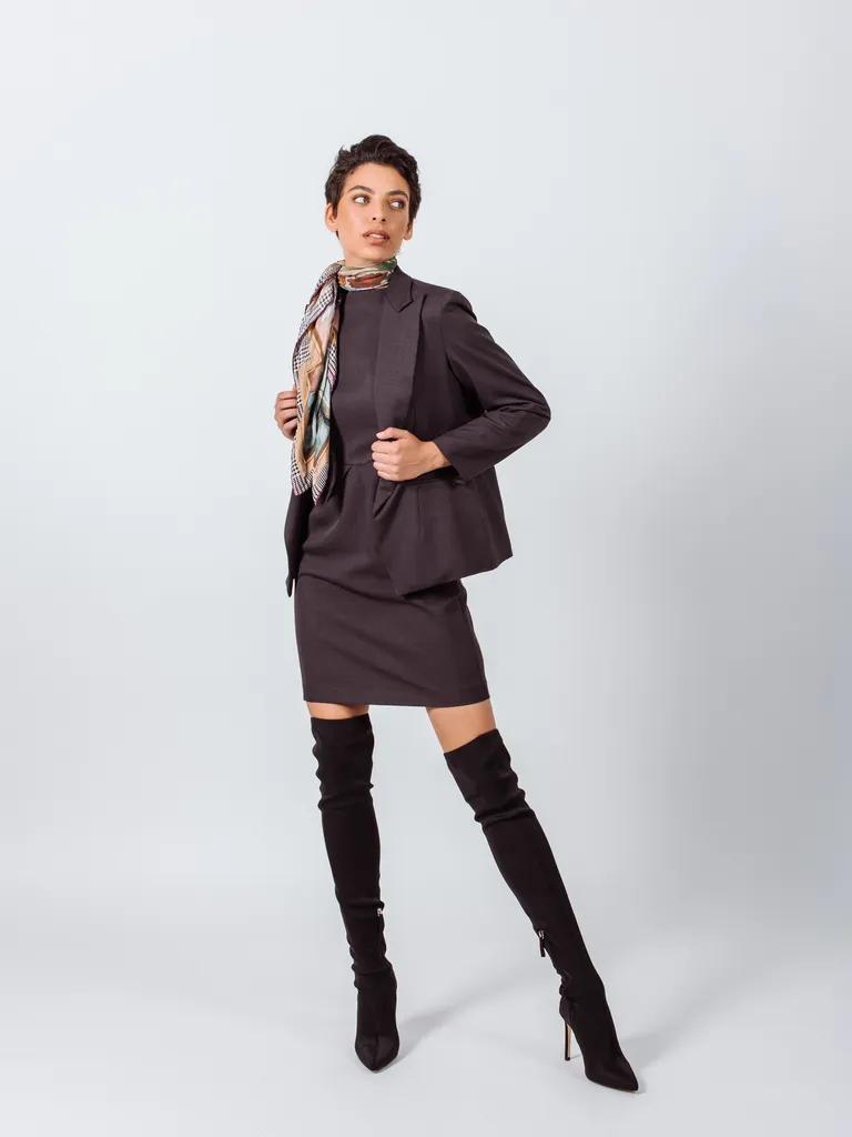 LE REUSSI - Original Classy Charcoal Wool Blazer