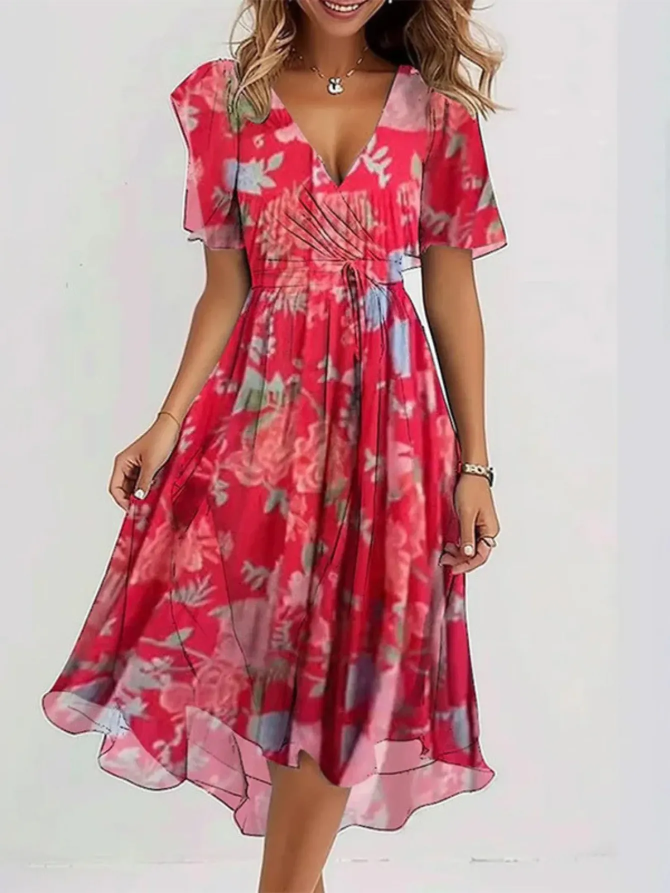 Leanne | Casual Boho Gradient Dress