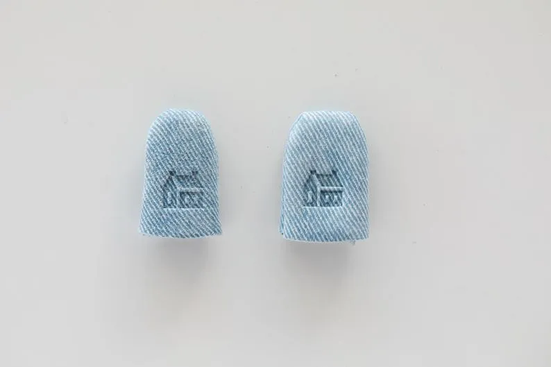 Leather Thimble, Denim