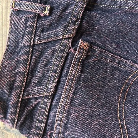 Lee Jeans Pink Acid Wash Dark Denim 80s USA Women 12 Med 29x32 Tapered High Rise