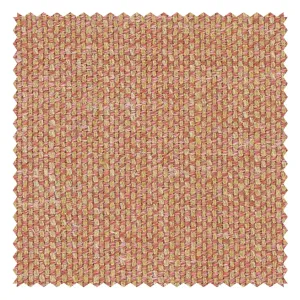 Lemon/Coral "Hopsack" Silk/Linen/Wool