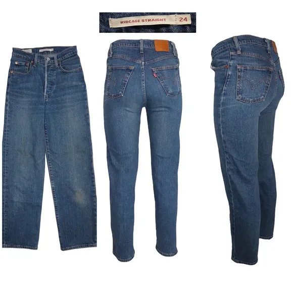 Levi’s Ribcage Straight Jeans Size 24