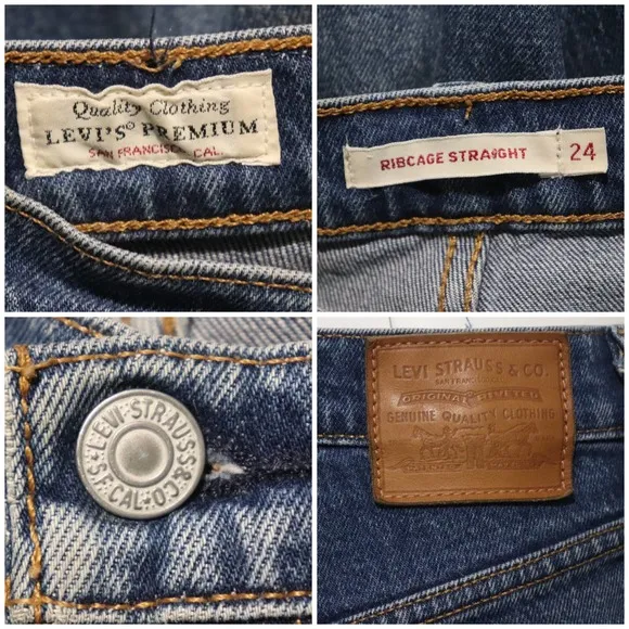 Levi’s Ribcage Straight Jeans Size 24