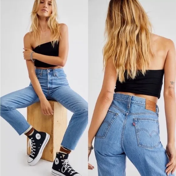 Levi's Wedgie Icon Fit Ankle Jeans Style Athens No Way Size 25