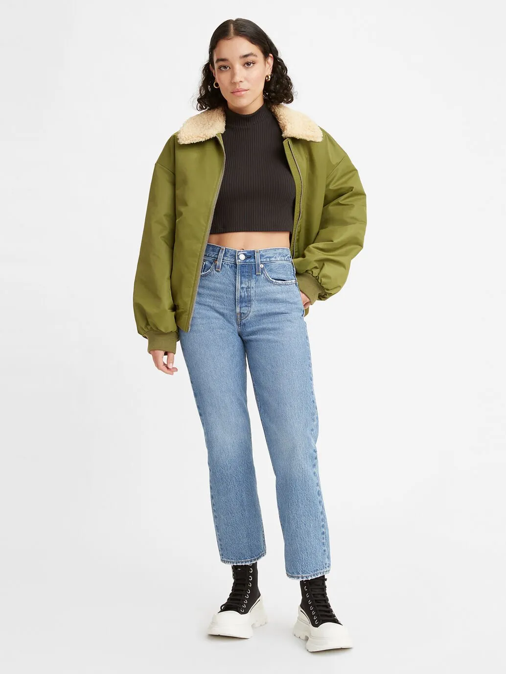 LEVI'S WEDGIE STRAIGHT OXNARD HAZE