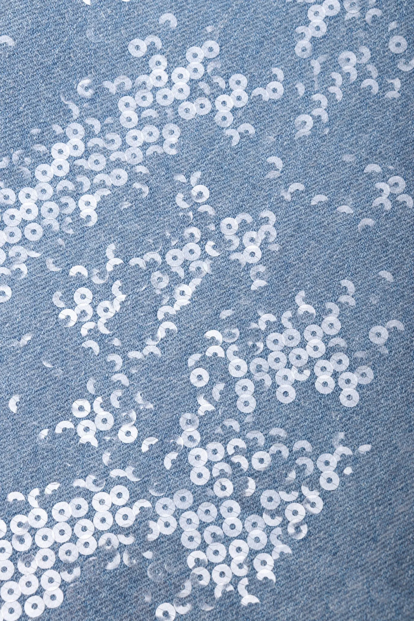 Light Wash Denim Sequin Jeans