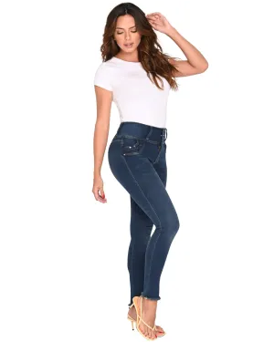 Lowla Butt Lifter Skinny Colombian Navy Blue Jeans for Women