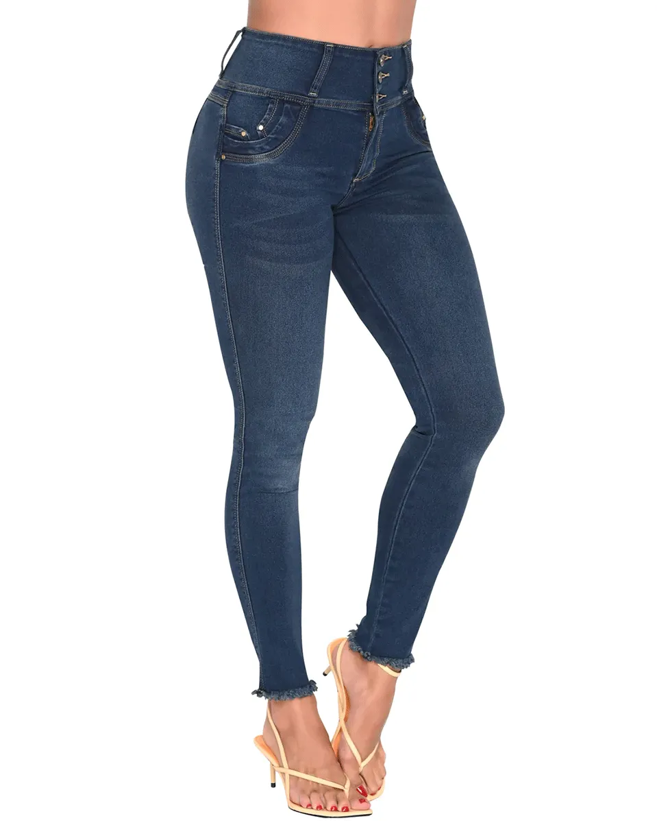 Lowla Butt Lifter Skinny Colombian Navy Blue Jeans for Women
