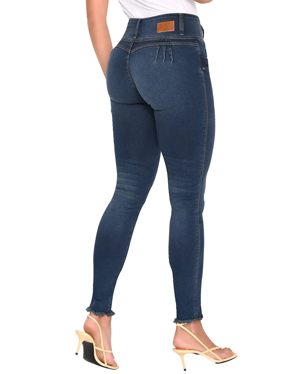 Lowla Butt Lifter Skinny Colombian Navy Blue Jeans for Women