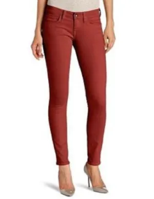 Lucky Brand Womens Canyon Red Charlie Slim Fit Skinny Ankle Denim Jeans Size 6
