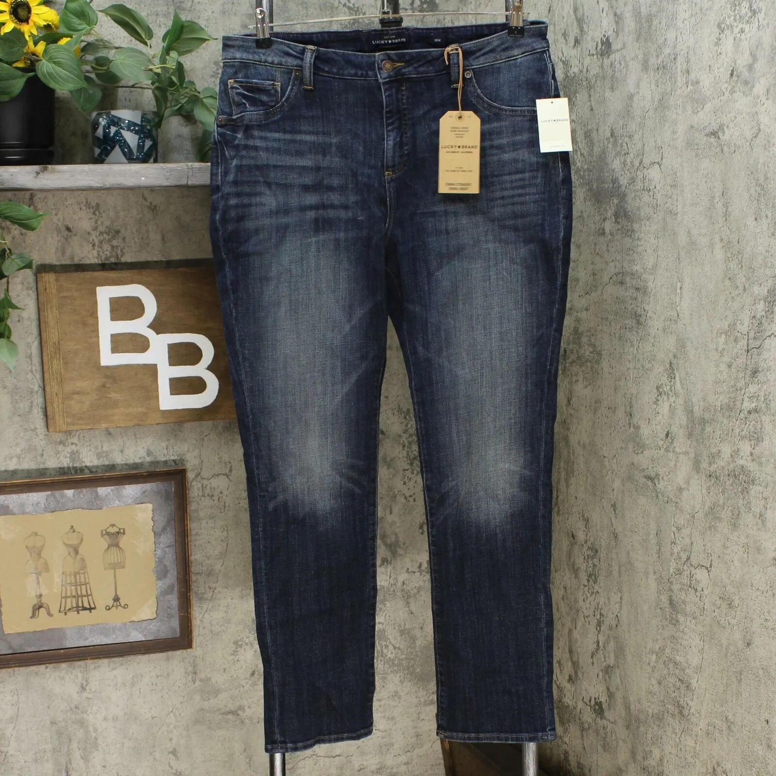 Lucky Brand Women's Plus Size Emma Straight Leg Jeans