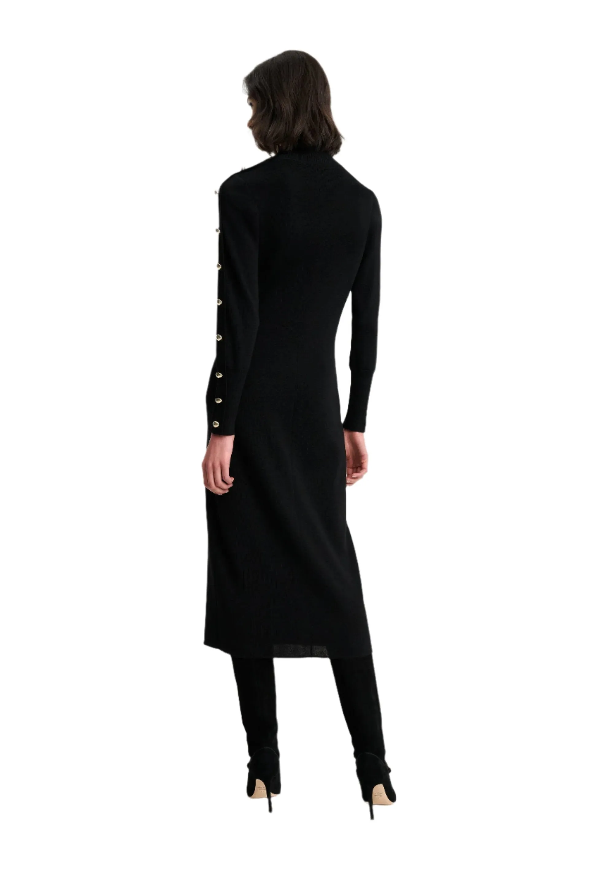 Luisa Spagnoli Mentolato Ladies Dress with Decorative Buttons