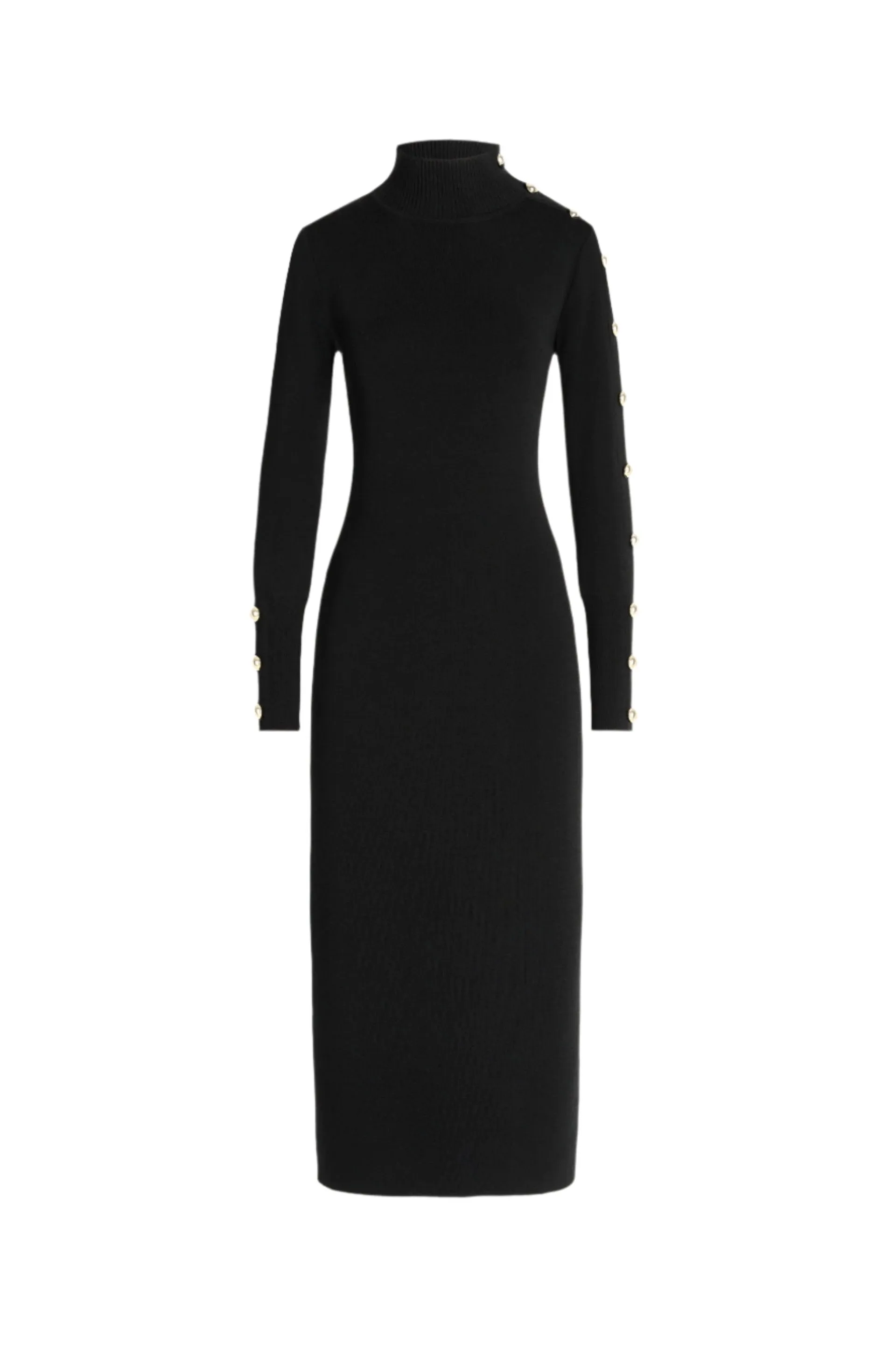 Luisa Spagnoli Mentolato Ladies Dress with Decorative Buttons