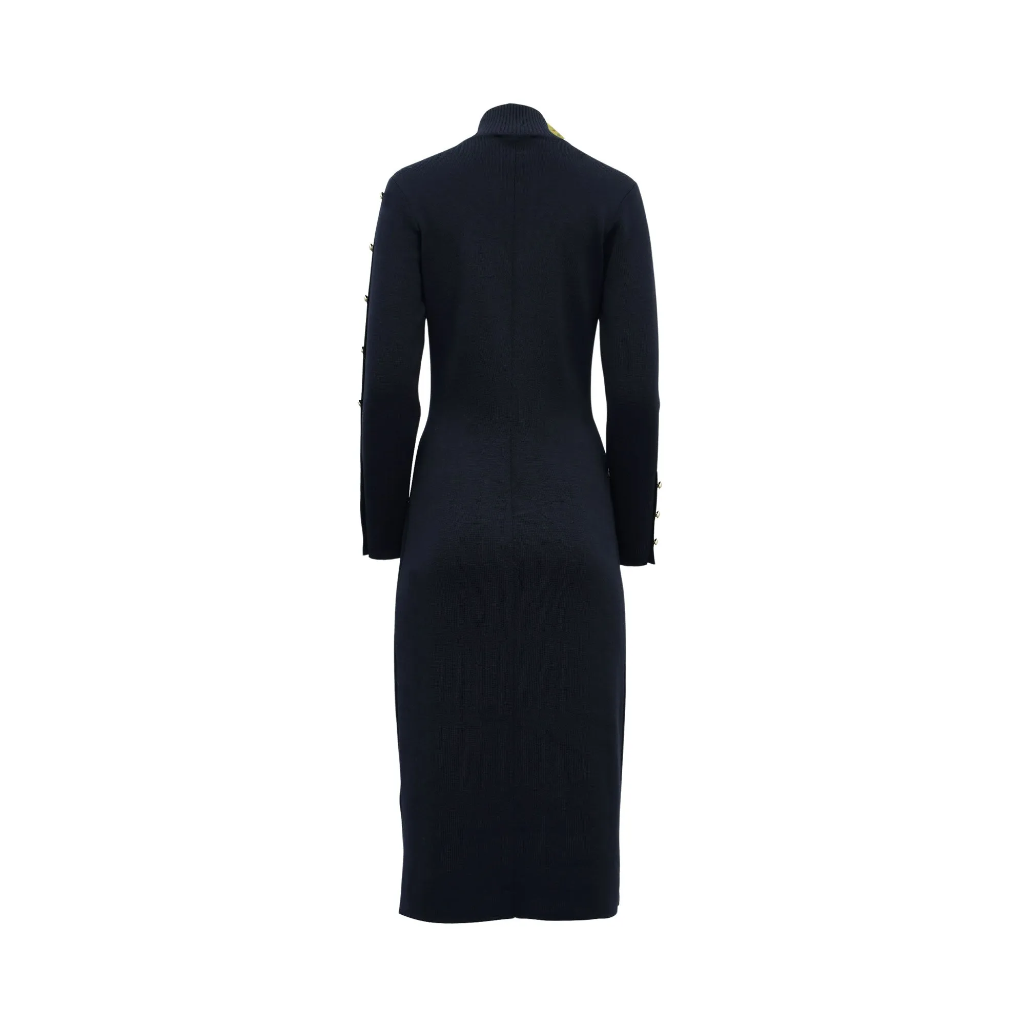 Luisa Spagnoli Mentolato Ladies Dress with Decorative Buttons