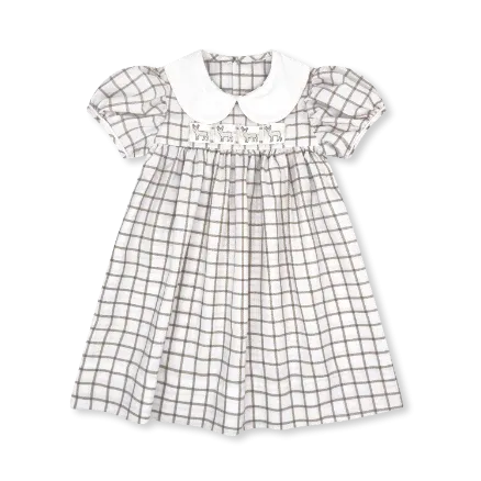 Lullaby Set: Ruth Ribbon Dress - King Street Windowpane
