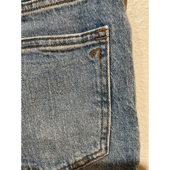 Madewell 27W 'The Perfect Vintage Crop' in Rosabelle Wash Denim Blue Jeans