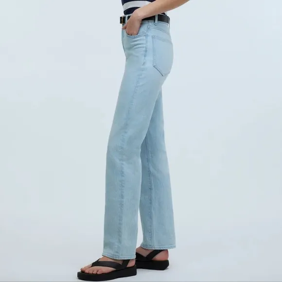 Madewell 90s Straight Jean Women's 25 Icy Light Wash Denim Like New
