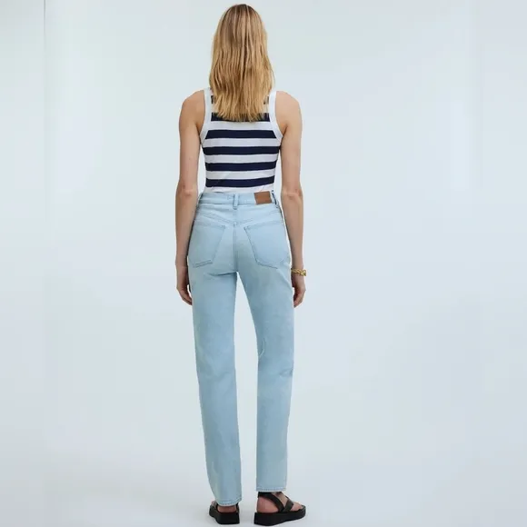 Madewell 90s Straight Jean Women's 25 Icy Light Wash Denim Like New