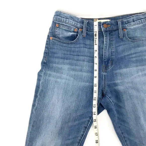 Madewell High-Rise Slim Crop Distressed Boyjean Dover Wash Size 27