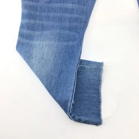 Madewell High-Rise Slim Crop Distressed Boyjean Dover Wash Size 27