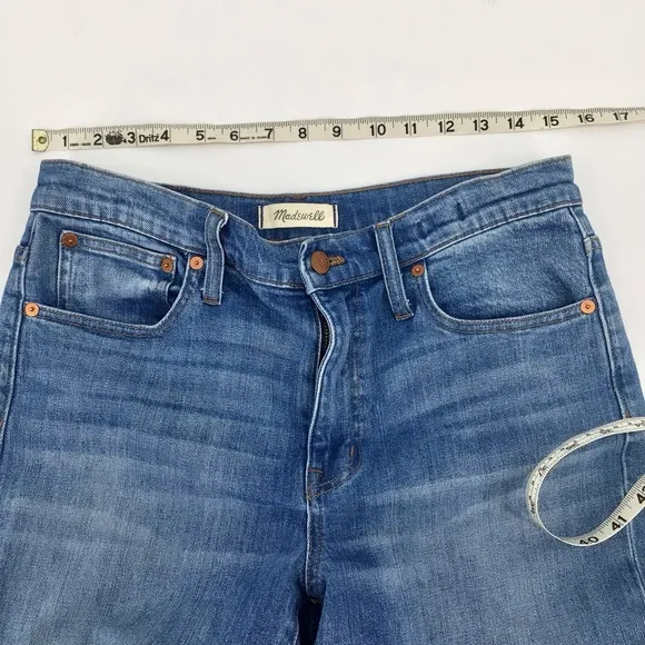 Madewell High-Rise Slim Crop Distressed Boyjean Dover Wash Size 27