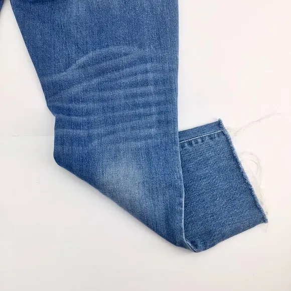 Madewell High-Rise Slim Crop Distressed Boyjean Dover Wash Size 27