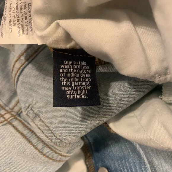 Madewell Jeans Light Wash High Rise Skinny Distressed Size 32