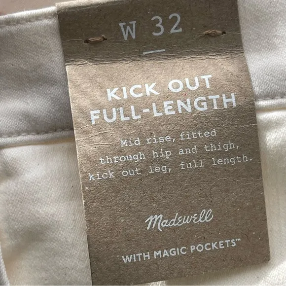 Madewell Kick Out Full Length Flare Jeans Women’s Plus Size 32 Vintage Canvas