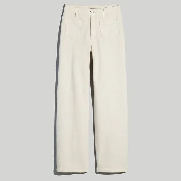 Madewell NWT Perfect Vintage Wide Leg Jeans Size 32 Patch Pocket Edition