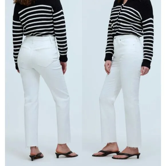Madewell | NWT | The Tall Curvy Perfect Vintage Jean in Tile White | Sz 30T