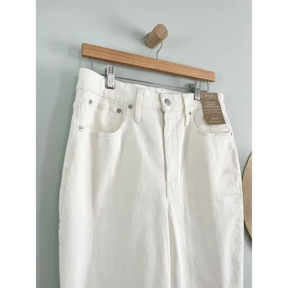 Madewell | NWT | The Tall Curvy Perfect Vintage Jean in Tile White | Sz 30T