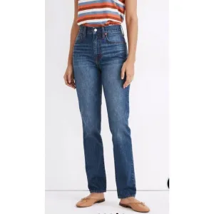 Madewell Perfect vintage full-length jeans high rise straight leg women 26