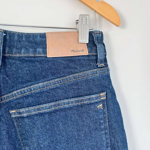 Madewell The Curvy 90s Straight Leg Jeans Size 27 Dark Wash