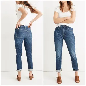 Madewell the high rise slim boy jeans 28