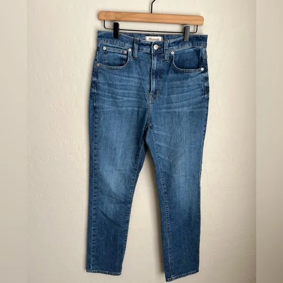 Madewell the high rise slim boy jeans 28