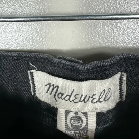 Madewell The High-Rise Slim Boyjean in Lunar Wash Black Size 32