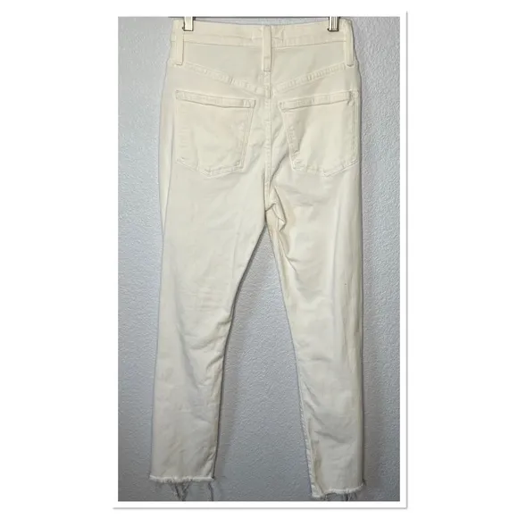Madewell The High Rise Slim Boyjean Jeans Sz 23 Cotton Blend