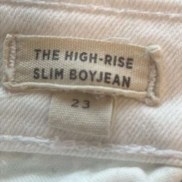 Madewell The High Rise Slim Boyjean Jeans Sz 23 Cotton Blend