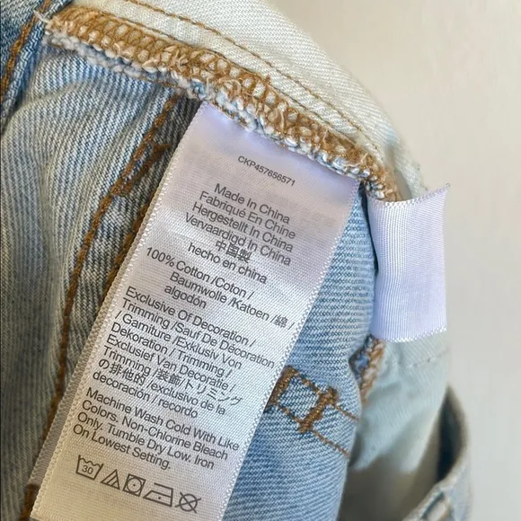 Madewell The Perfect Vintage Jean High Waisted Straight Tapered Slim Leg C2819