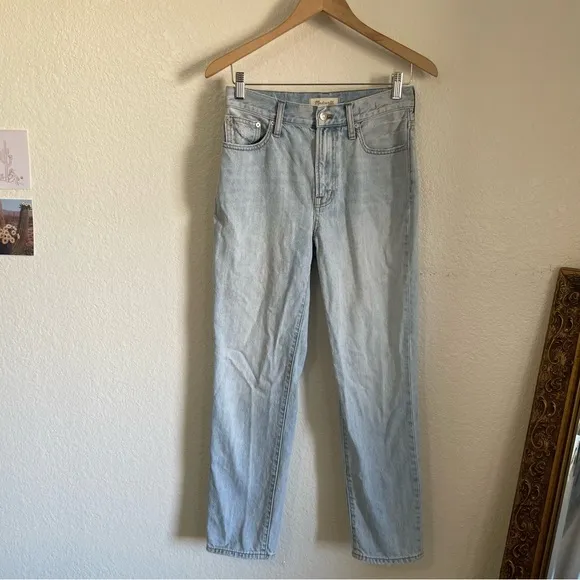 Madewell The Perfect Vintage Jean High Waisted Straight Tapered Slim Leg C2819