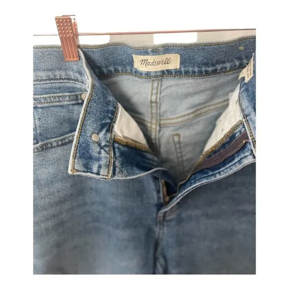 Madewell The Perfect Vintage Straight Crop Jeans High Rise Medium Wash Size 27