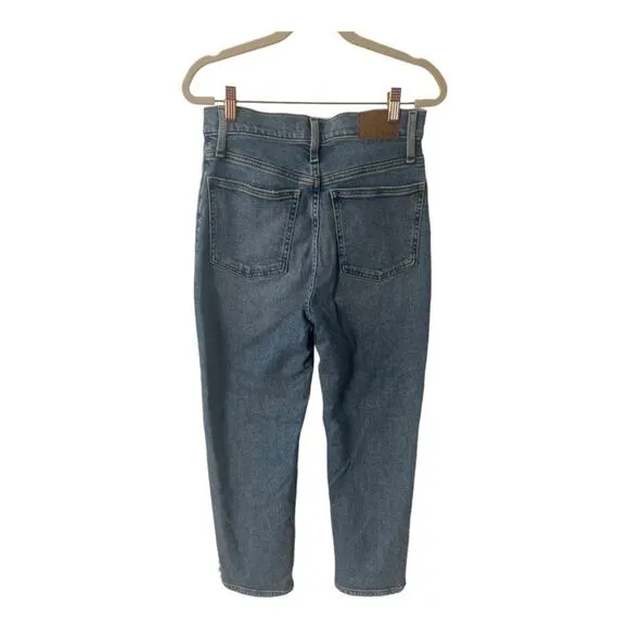 Madewell The Perfect Vintage Straight Crop Jeans High Rise Medium Wash Size 27