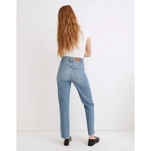 Madewell The Perfect Vintage Straight Crop Jeans High Rise Medium Wash Size 27