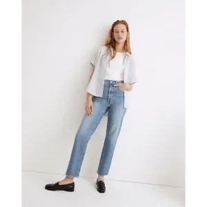 Madewell The Perfect Vintage Straight Crop Jeans High Rise Medium Wash Size 27