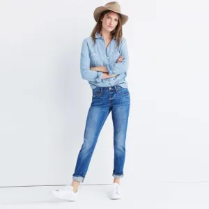Madewell The Slim BoyJean in Walton Wash Mid Rise - Size 24