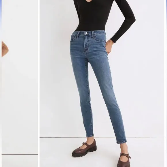 Madewell 9-Inch Mid-Rise Roadtripper Supersoft Skinny Jeans Size 35P