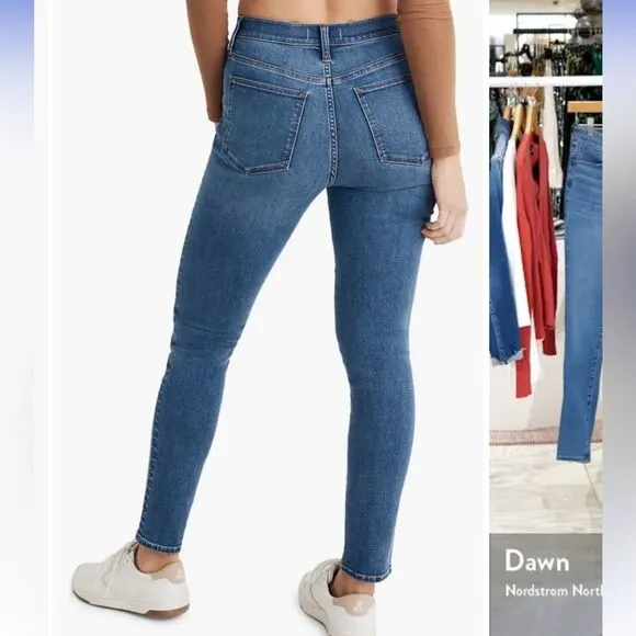 Madewell 9-Inch Mid-Rise Roadtripper Supersoft Skinny Jeans Size 35P