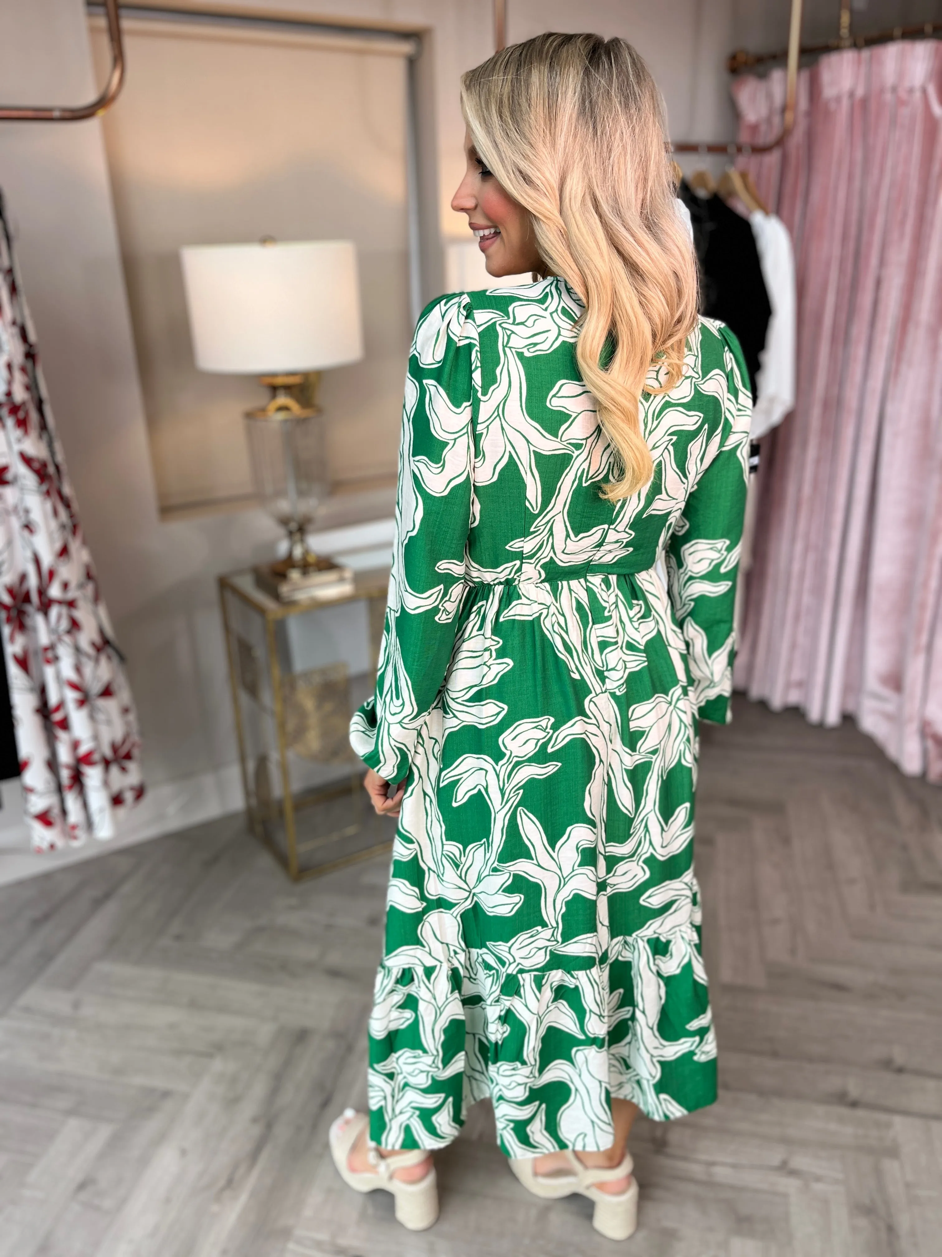 May Tiered Midi Dress