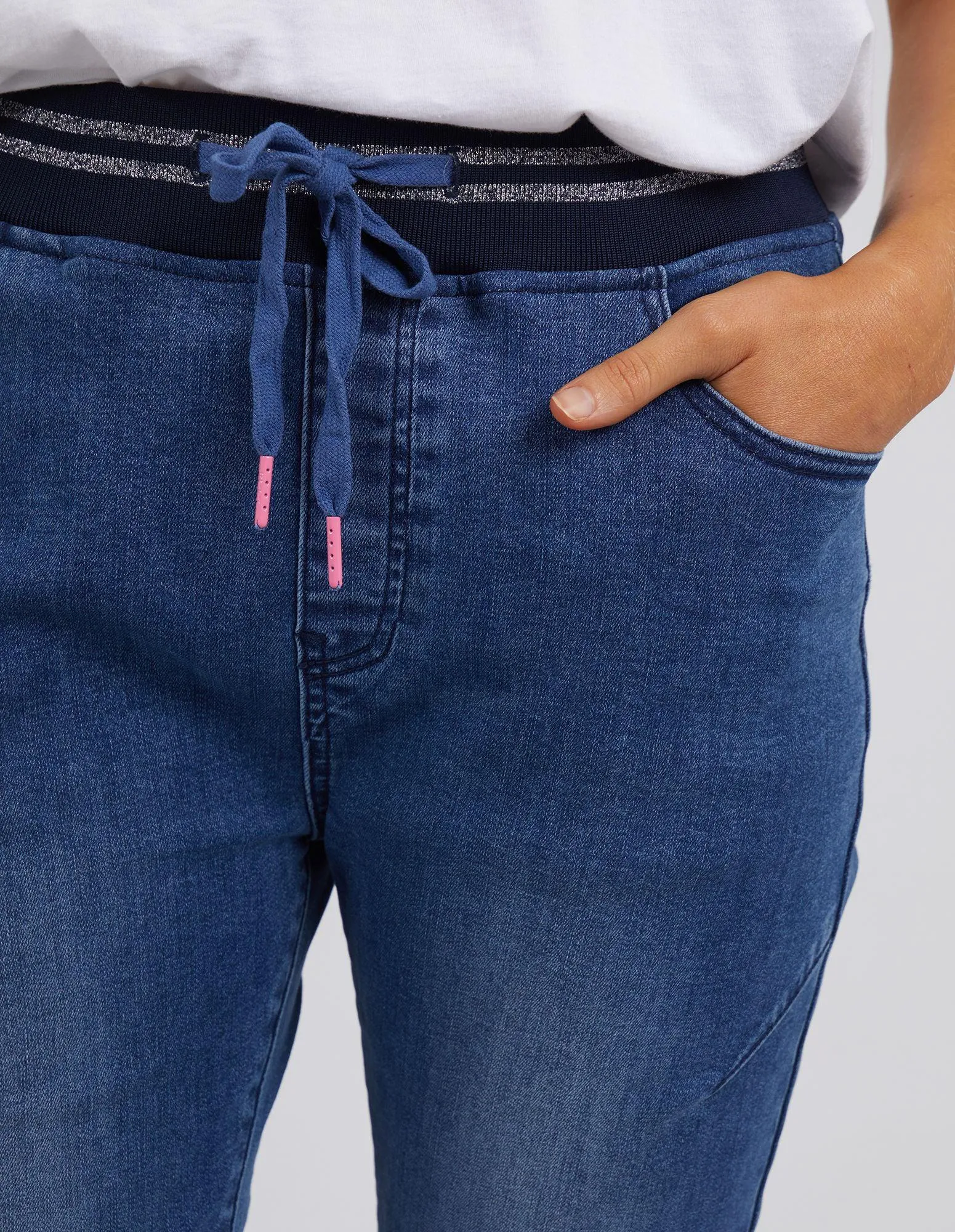 Melody Denim Jogger - Dark Blue Wash